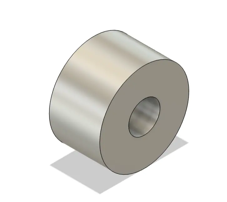 CAD model of the conveyor roller.