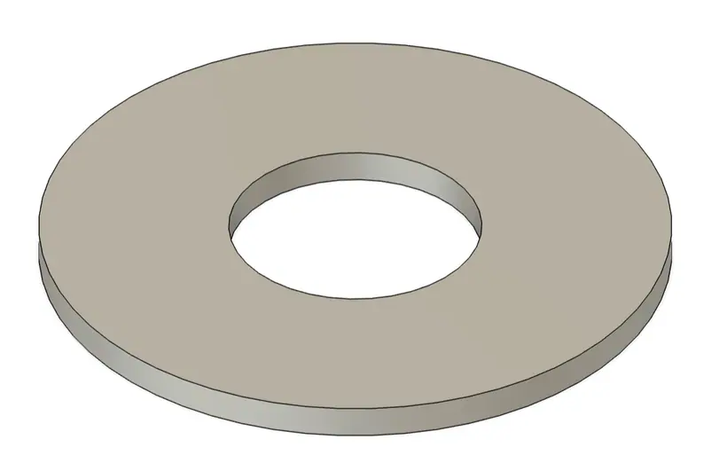 CAD model of the washer.